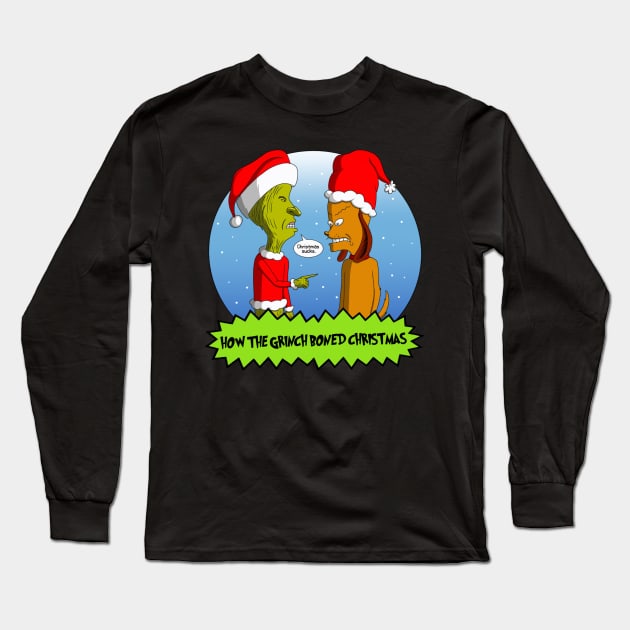 Christmas Sucks Long Sleeve T-Shirt by AndrewKennethArt